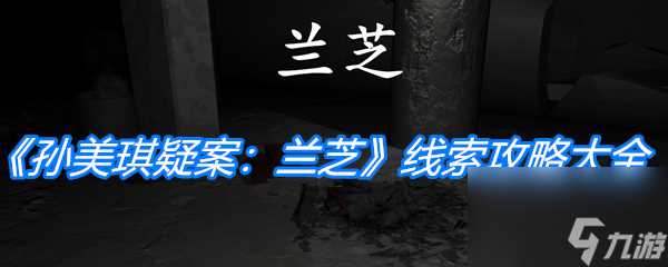 《孙美琪疑案 兰芝》线索攻略大全