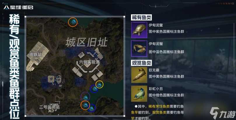 星球重启伊甸城钓鱼点介绍