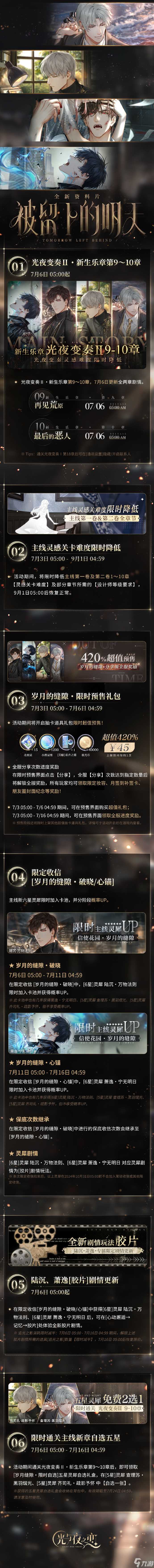 光与夜之恋被留下的明天活动介绍