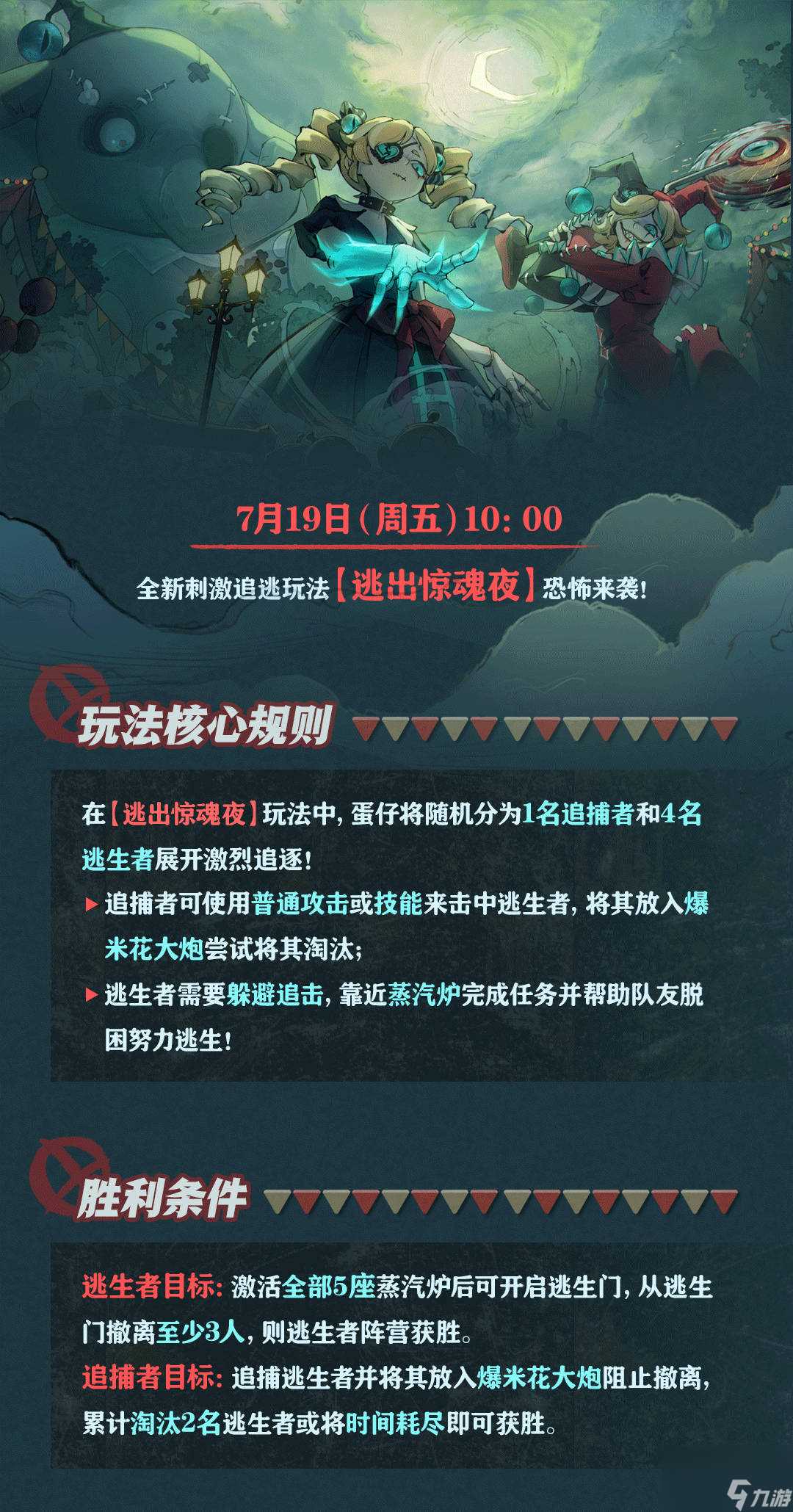 蛋仔派对逃出惊魂夜玩法规则