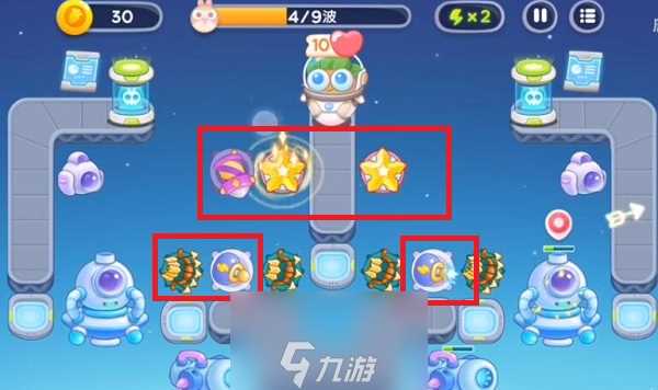 保卫萝卜4太空穿越第五十四关怎么过 通关流程攻略