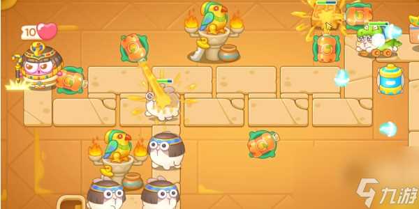 保卫萝卜4法老归来第12关金萝卜技巧