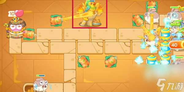 保卫萝卜4法老归来第12关金萝卜技巧