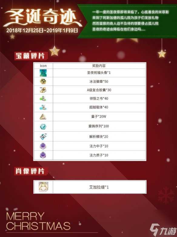 艾加丽缇降临 一零计划全新圣诞活动即将开启