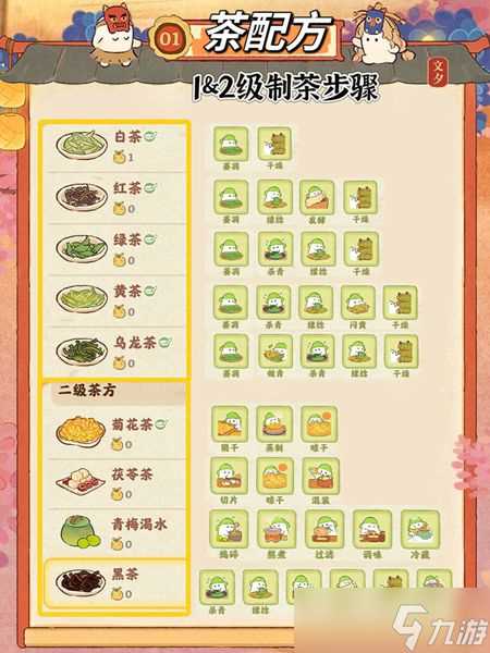 桃源深处有人家饮品配方有什么 桃源深处有人家茶饮配方汇总