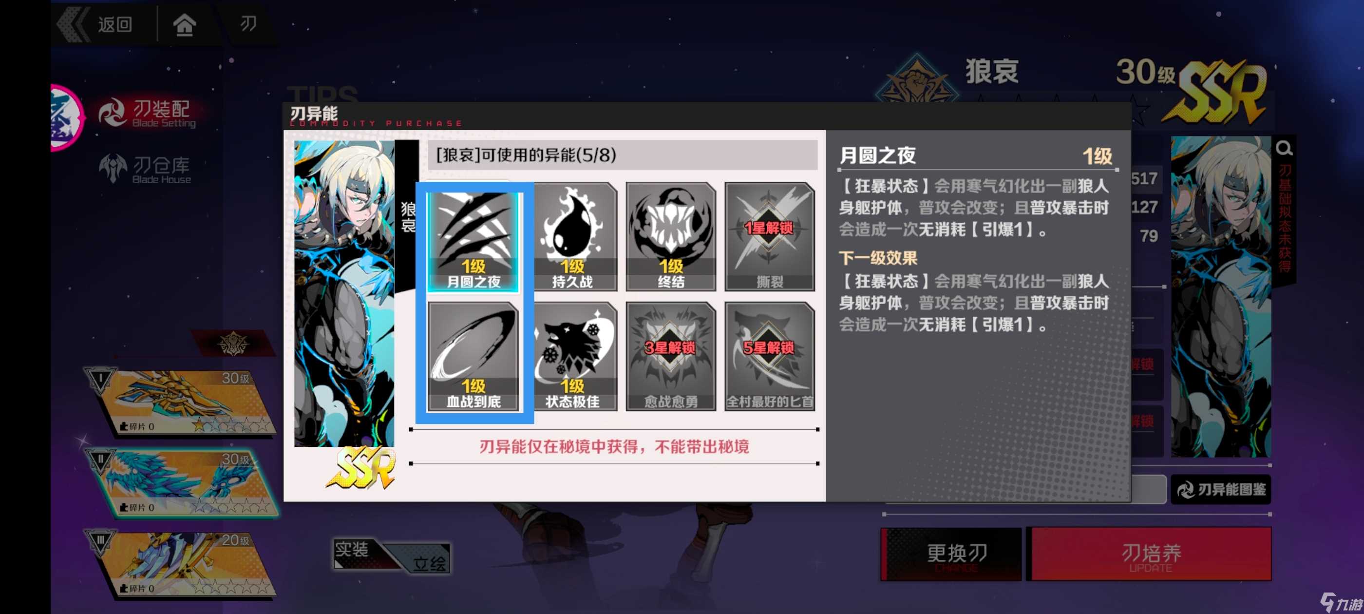 刃境狼哀暴击流输出手法详解