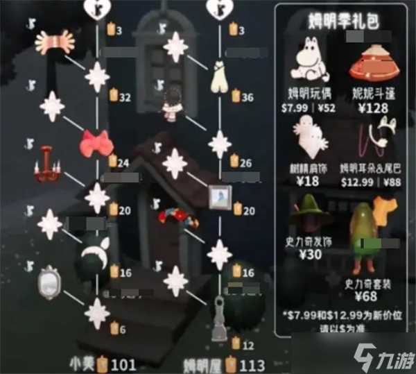 光遇姆明季物品兑换图介绍