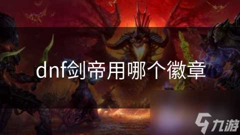 dnf剑帝用哪个徽章