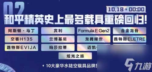 和平精英刺激之夜返场载具有什么