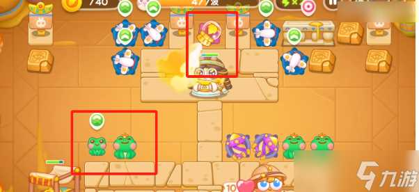 《保卫萝卜4》法老归来第85关通关攻略