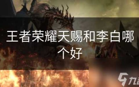 王者荣耀天赐和李白哪个好