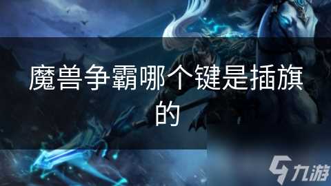 魔兽争霸哪个键是插旗的