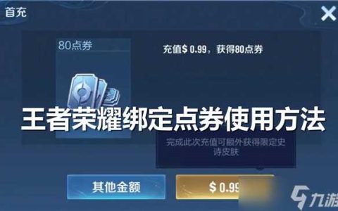 王者荣耀绑定点券有什么用
