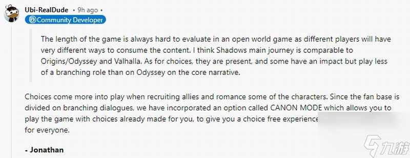 《刺客信条 影》主线时长30-60小时 将提供丰富游戏体验