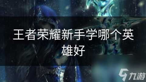 王者荣耀新手学哪个英雄好