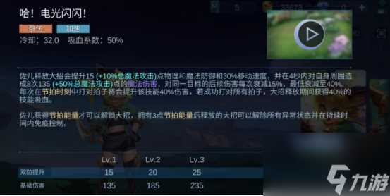 决胜巅峰佐儿技能介绍