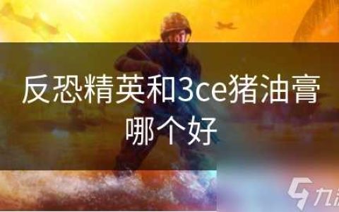 反恐精英和3ce猪油膏哪个好