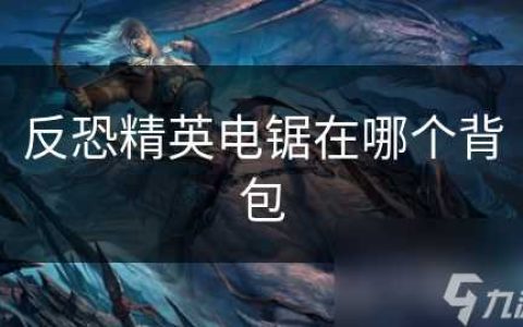 反恐精英电锯在哪个背包